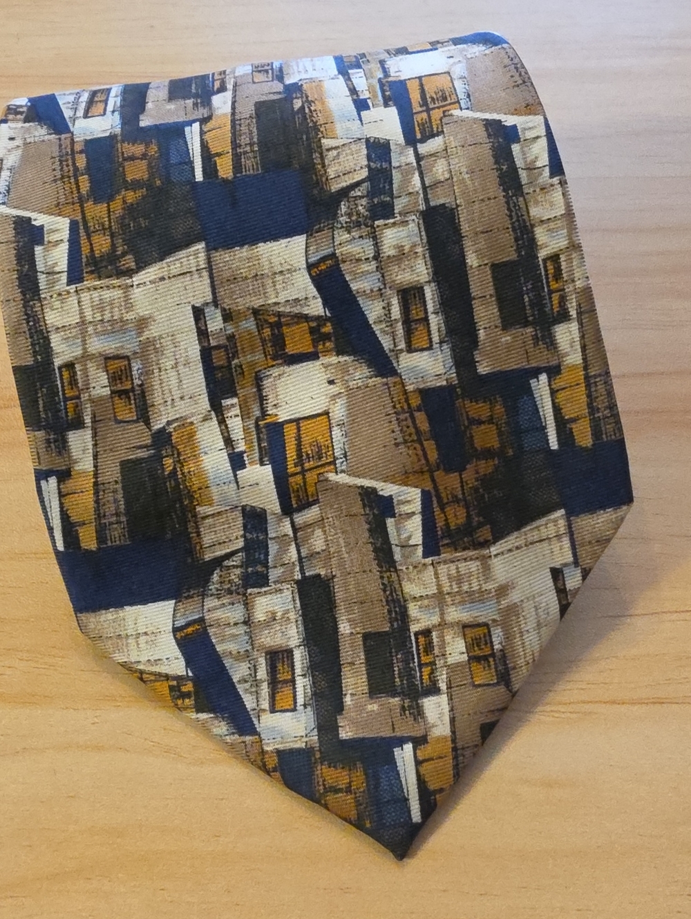 Structure Silk Necktie